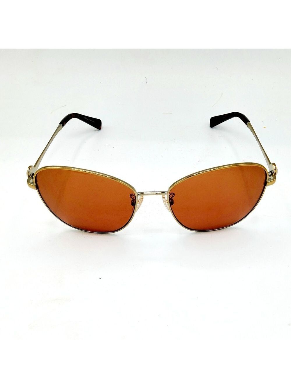 COACH PILOT BUTTERFLY SUNGLASSES LIGHT GOLD 56MM - Picture 2 of 8